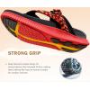 imageKuaiLu Womens Orthopedic Flip Flops With Arch Support Adjustable Thick Athletic Cushion Recovery Walking Sandals For Woman Ladies Fashion Comfortable FlipFlop Slides Water Resistant ampamp LightweightRed Black