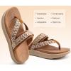 imageKuaiLu Womens Orthopedic Flip Flops With Arch Support Adjustable Thick Athletic Cushion Recovery Walking Sandals For Woman Ladies Fashion Comfortable FlipFlop Slides Water Resistant ampamp LightweightKhaki