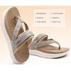 imageKuaiLu Womens Orthopedic Flip Flops With Arch Support Adjustable Thick Athletic Cushion Recovery Walking Sandals For Woman Ladies Fashion Comfortable FlipFlop Slides Water Resistant ampamp LightweightBeige