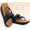 imageKuaiLu Womens Orthopedic Flip Flops With Arch Support Adjustable Thick Athletic Cushion Recovery Walking Sandals For Woman Ladies Fashion Comfortable FlipFlop Slides Water Resistant ampamp LightweightBlack Khaki