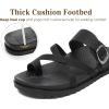 imageKuaiLu Womens Orthopedic Sandals With Comfortable Arch Support Cushion Yoga Mat Slides Fashion Summer Beach Flat Sandles Adjustable Open Toe Travel Outdoor Plantar Fasciitis Flip Flops US Size 511Black