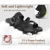 imageKuaiLu Womens Orthopedic Sandals With Comfortable Arch Support Cushion Yoga Mat Slides Fashion Summer Beach Flat Sandles Adjustable Open Toe Travel Outdoor Plantar Fasciitis Flip Flops US Size 511Black