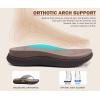 imageKuaiLu Womens Orthotic Cushion Flip Flops Sport Recovery Walking Sandals for Women with Comfortable Arch Support  Adjustable Flatform Slip On Indoor Outdoor For Summer CasualDark Brown