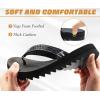 imageKuaiLu Womens Orthotic Flip Flops with Arch Support Yoga Mat Cushion Fashion Rhinestone Sandals Summer Walking Beach Travel Thong Slides Comfy Plantar Fasciitis Indoor Outdoor Sandles US511Black