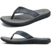 imageKuaiLu Comfortable Flip Flops for Women with Arch Support Summer Beach Walking Thong Sandals Slip On Indoor OutdoorGrey