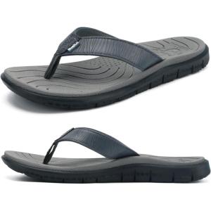 imageKuaiLu Comfortable Flip Flops for Women with Arch Support Summer Beach Walking Thong Sandals Slip On Indoor OutdoorGrey