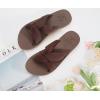 imageKuaiLu Womens Dressy Sandals with Arch Support Yoga Mat Comfortable Cushion Walking Criss Cross Slides Summer Beach Slip On Indoor Outdoor SlippersAll Brown