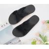 imageKuaiLu Womens Dressy Sandals with Arch Support Yoga Mat Comfortable Cushion Walking Criss Cross Slides Summer Beach Slip On Indoor Outdoor SlippersDark Black