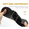 imageKuaiLu Womens Dressy Sandals with Arch Support Yoga Mat Comfortable Cushion Walking Criss Cross Slides Summer Beach Slip On Indoor Outdoor SlippersDark Black