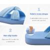 imageKuaiLu Womens Dressy Sandals with Arch Support Yoga Mat Comfortable Cushion Walking Criss Cross Slides Summer Beach Slip On Indoor Outdoor SlippersSky Blue