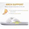imageKuaiLu Womens Dressy Sandals with Arch Support Yoga Mat Comfortable Cushion Walking Criss Cross Slides Summer Beach Slip On Indoor Outdoor SlippersSnow White