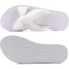 imageKuaiLu Womens Dressy Sandals with Arch Support Yoga Mat Comfortable Cushion Walking Criss Cross Slides Summer Beach Slip On Indoor Outdoor SlippersSnow White1