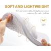 imageKuaiLu Womens Dressy Sandals with Arch Support Yoga Mat Comfortable Cushion Walking Criss Cross Slides Summer Beach Slip On Indoor Outdoor SlippersSnow White1