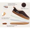 imageKuaiLu Mens Clog Slippers Memory Foam IndoorOutdoor Warm Suede House Shoes Winter Moccasins Slipon Boots Slippers For Man with Fuzzy Sherpa Lining ampamp Arch Support Khaki Brown Size 8