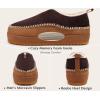 imageKuaiLu Mens Clog Slippers Memory Foam IndoorOutdoor Warm Suede House Shoes Winter Moccasins Slipon Boots Slippers For Man with Fuzzy Sherpa Lining ampamp Arch Support Khaki Brown Size 8