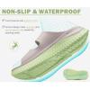 imageKuaiLu Womens Recovery Sandals With Comfortable Plantar Fasciitis Arch Support Orthotic Adjustable Thick Cushion Sport Slides Reduces Stress on Feet Joints ampamp Back PostExercisePistachio Green