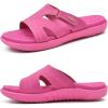 imageKuaiLu Womens Fashion Orthotic Slides Ladies Lightweight Athletic Yoga Mat Sandals Slip On Thick Cushion Slippers Sandals With Comfortable Plantar Fasciitis Arch SupportHot Pink