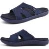 imageKuaiLu Womens Fashion Orthotic Slides Ladies Lightweight Athletic Yoga Mat Sandals Slip On Thick Cushion Slippers Sandals With Comfortable Plantar Fasciitis Arch SupportNavy Blue