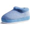 imageKuaiLu Womens House Platform Slippers Cozy Fuzzy Plush Knit Slipper Ladies Warm Fur Lined Winter Slip On Home Bedroom Thick Cushion Shoes Indoor Outdoor Hard SoleLight Blue
