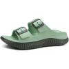 imageKuaiLu Womens Recovery Sandals With Comfortable Plantar Fasciitis Arch Support Orthotic Adjustable Thick Cushion Sport Slides Reduces Stress on Feet Joints ampamp Back PostExerciseOlive Green