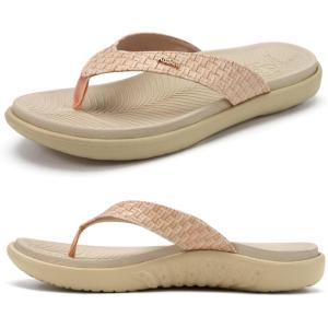 imageKuaiLu Womens Flip Flops Ladies Yoga Mat Comfortable Walking Thong Sandals With Plantar Fasciitis Arch Support Slip On Indoor Outdoor For SummerWhite