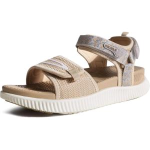 imageKuaiLu Womens Orthopedic Walking Sandals Ladies Recovery Sport Thick Athletic Cushion Outdoor Hiking Water Sandles Adjustable Strap Sandals with Comfortable Plantar Fasciitis Arch SupportBeige