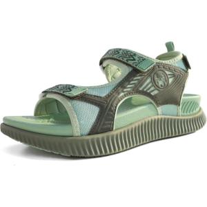imageKuaiLu Womens Orthopedic Walking Sandals with Comfortable Arch Support Recovery Sport Relief Plantar Fasciitis Summer Outdoor Hiking Adjustable Strap Platform Cushion ShoesGreen