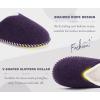 imageKuaiLu Womens Memory Foam Slippers Ladies Cozy Fuzzy Plush Fur Lined Warm Winter Cushioned Slip on House Bedroom Shoes Comfy Indoor Outdoor Hard Sole Arch Supportive Plantar Fasciitis Purple Size 8