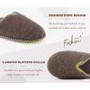 imageKuaiLu Womens Memory Foam Slippers Ladies Cozy Fuzzy Plush Fur Lined Warm Winter Cushioned Slip on House Bedroom Shoes Comfy Indoor Outdoor Hard Sole Arch Supportive Plantar Fasciitis Brown Size 8