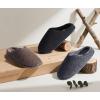 imageKuaiLu Womens Memory Foam Slippers Ladies Cozy Fuzzy Plush Fur Lined Warm Winter Cushioned Slip on House Bedroom Shoes Comfy Indoor Outdoor Hard Sole Arch Supportive Plantar Fasciitis Grey Size 8