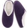 imageKuaiLu Womens Memory Foam Slippers Ladies Cozy Fuzzy Plush Fur Lined Warm Winter Cushioned Slip on House Bedroom Shoes Comfy Indoor Outdoor Hard Sole Arch Supportive Plantar Fasciitis Purple Size 8