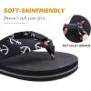imageKuaiLu Flip Flops Women Yoga Foam Ladies Comfort Arch Support Summer Beach Casual Thong SandalsBlack