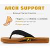 imageKuaiLu Flip Flops Women Yoga Foam Ladies Comfort Arch Support Summer Beach Casual Thong SandalsBlack Tan