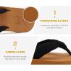 imageKuaiLu Flip Flops Women Yoga Foam Ladies Comfort Arch Support Summer Beach Casual Thong SandalsBlack Tan