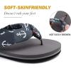 imageKuaiLu Flip Flops Women Yoga Foam Ladies Comfort Arch Support Summer Beach Casual Thong SandalsGrey