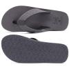 imageKuaiLu Mens Leather Flip Flops Arch Support Summer Beach Pool Water Thong Sandals Waterproof Rubber Walking ShoesLight Grey