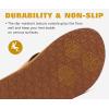imageKuaiLu Mens Leather Flip Flops Arch Support Summer Beach Pool Water Thong Sandals Waterproof Rubber Walking ShoesLight Khaki