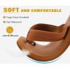 imageKuaiLu Mens Leather Flip Flops Arch Support Summer Beach Pool Water Thong Sandals Waterproof Rubber Walking ShoesTan