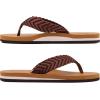 imageKuaiLu Mens Leather Flip Flops Arch Support Summer Beach Pool Water Thong Sandals Waterproof Rubber Walking ShoesTan Brown