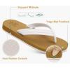 imageKuaiLu Women Flip FlopsWhite Khaki