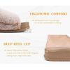 imageKuaiLu Womens Fluff Slippers Plantar Fasciitis Arch Support Platform Slippers Ladies Fashion Open Toe Faux Fur Sliders Womens House Slipper Size 612Camel Brown Adjustable