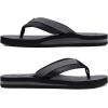 imageKuaiLu Mens Yoga Mat Leather Flip Flops with Arch Support Comfortable Cushion Walking Thong Sandals Slip On Indoor OutdoorBlack Grey