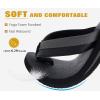 imageKuaiLu Mens Yoga Mat Leather Flip Flops with Arch Support Comfortable Cushion Walking Thong Sandals Slip On Indoor OutdoorBlack Grey