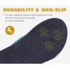 imageKuaiLu Mens Yoga Mat Leather Flip Flops with Arch Support Comfortable Cushion Walking Thong Sandals Slip On Indoor OutdoorBright Blue