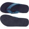 imageKuaiLu Mens Yoga Mat Leather Flip Flops with Arch Support Comfortable Cushion Walking Thong Sandals Slip On Indoor OutdoorBright Blue