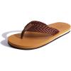 imageKuaiLu Mens Yoga Mat Leather Flip Flops with Arch Support Comfortable Cushion Walking Thong Sandals Slip On Indoor OutdoorTan Brown