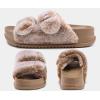 imageKuaiLu Womens Fluff Slippers Plantar Fasciitis Arch Support Platform Slippers Ladies Fashion Open Toe Faux Fur Sliders House Slipper Camel Brown Size 11