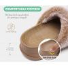 imageKuaiLu Womens Fluff Slippers Plantar Fasciitis Arch Support Platform Slippers Ladies Fashion Open Toe Faux Fur Sliders House Slipper Camel Brown Size 11