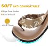 imageKuaiLu Flip Flops Women Yoga Foam Ladies Comfort Arch Support Summer Beach Casual Thong Sandals Silk Light Brown Size 9