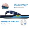 imageKuaiLu Flip Flops Women Yoga Foam Ladies Comfort Arch Support Summer Beach Casual Thong Sandals Silk blue Size 85